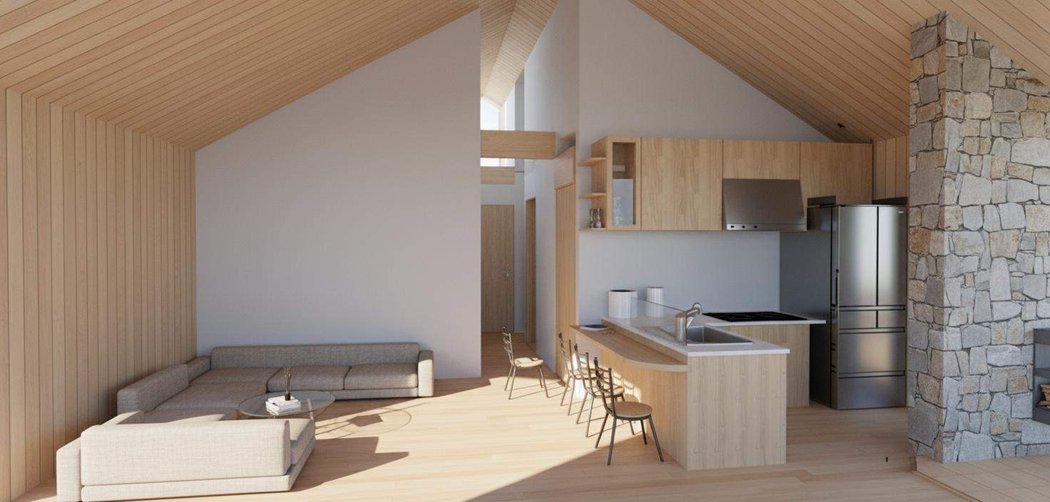 Lennox living and kitchen design study