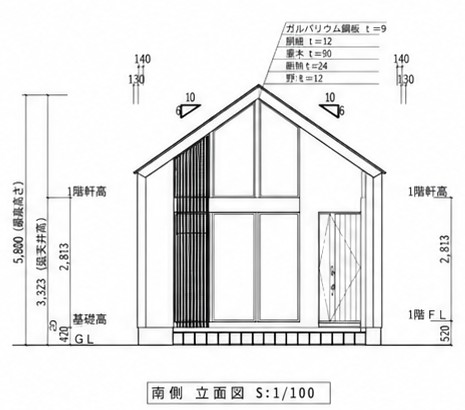 Lennox south elevation reference