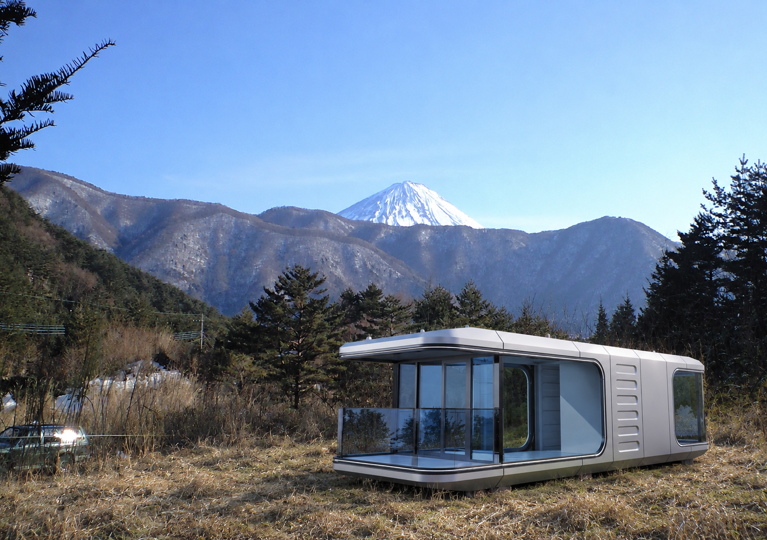Concept visualization of a proposed white space pod at Saiko 90