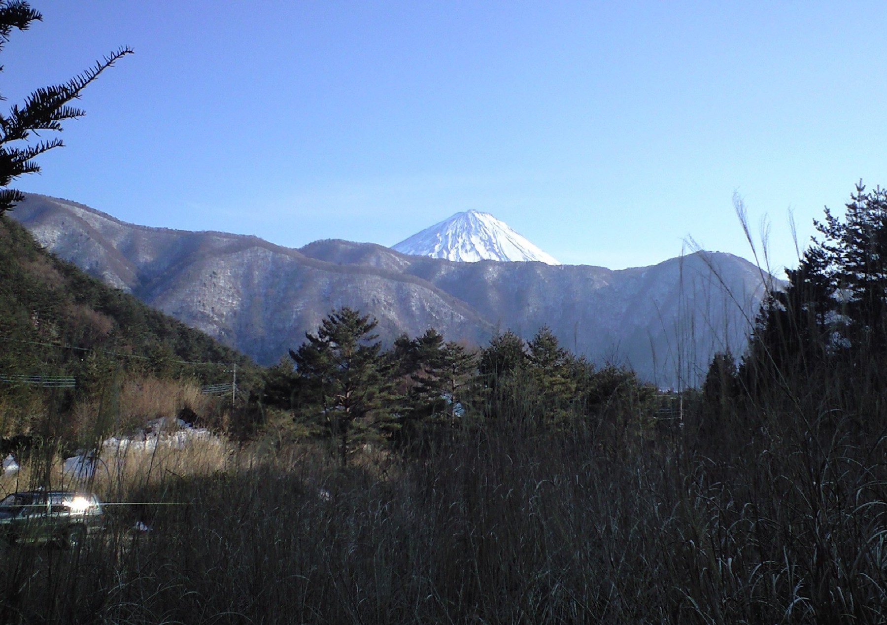 Historical Saiko source photograph with Mount Fuji view